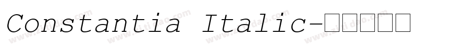 Constantia Italic字体转换
